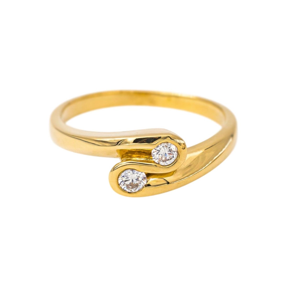 Bague Toi & Moi Or jaune Diamant - Castafiore
