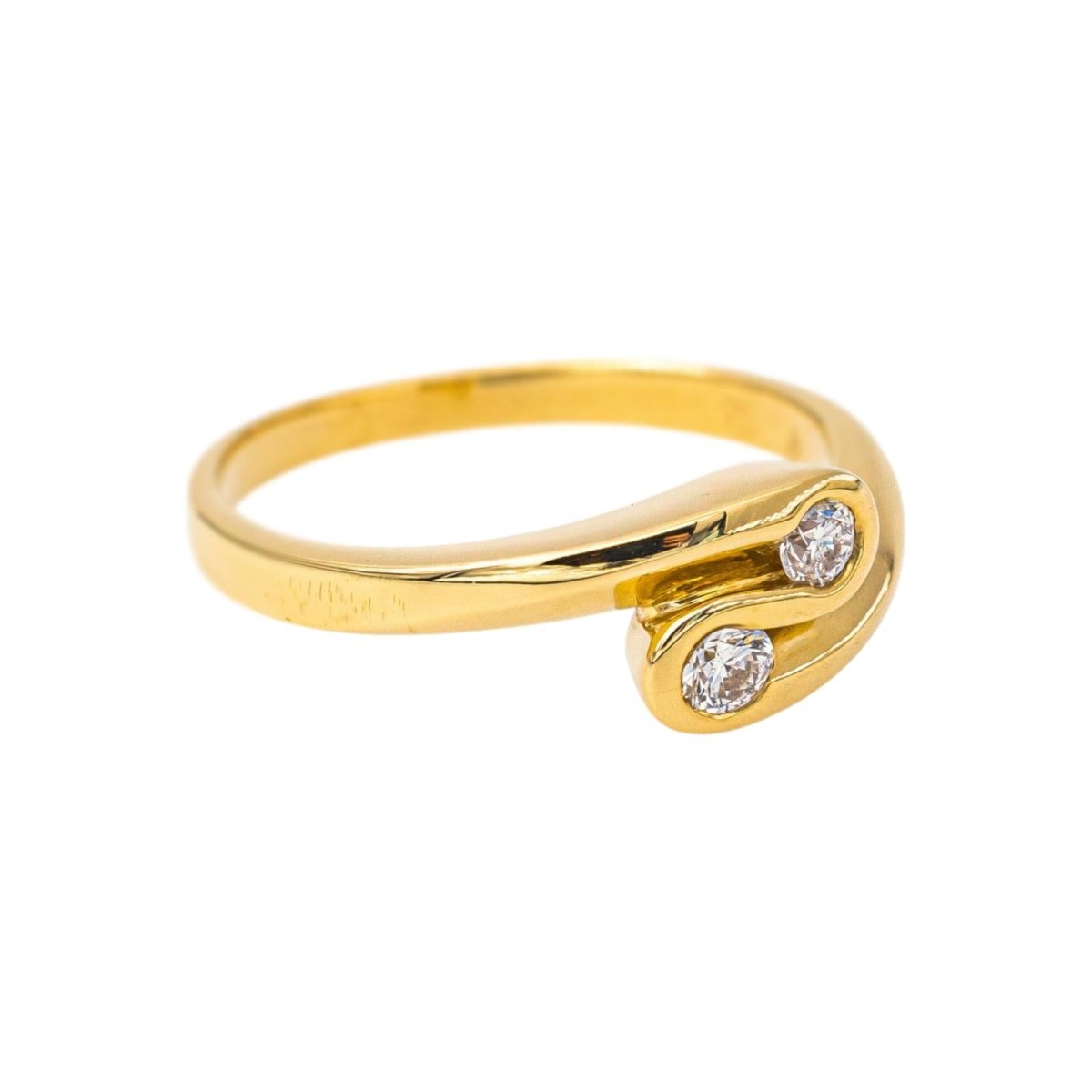 Bague Toi & Moi Or jaune Diamant - Castafiore