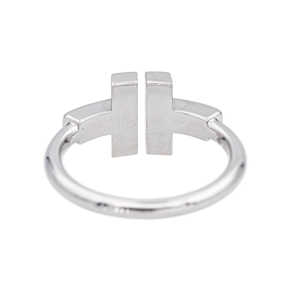 Bague Toi & Moi TIFFANY & CO "Tiffany T." en or blanc et diamants - Castafiore