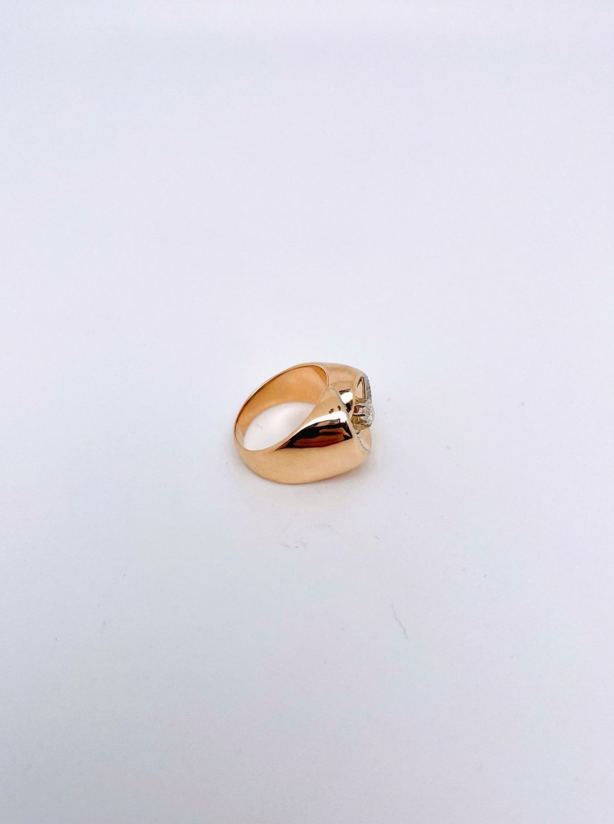 Bague Tourbillon diamants en or rose - Castafiore