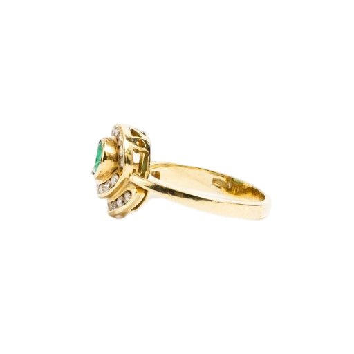 Bague Tourbillon en or jaune et diamants - Castafiore