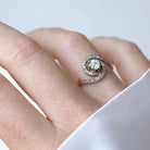 Bague Tourbillon en or jaune, platine et diamants - Castafiore