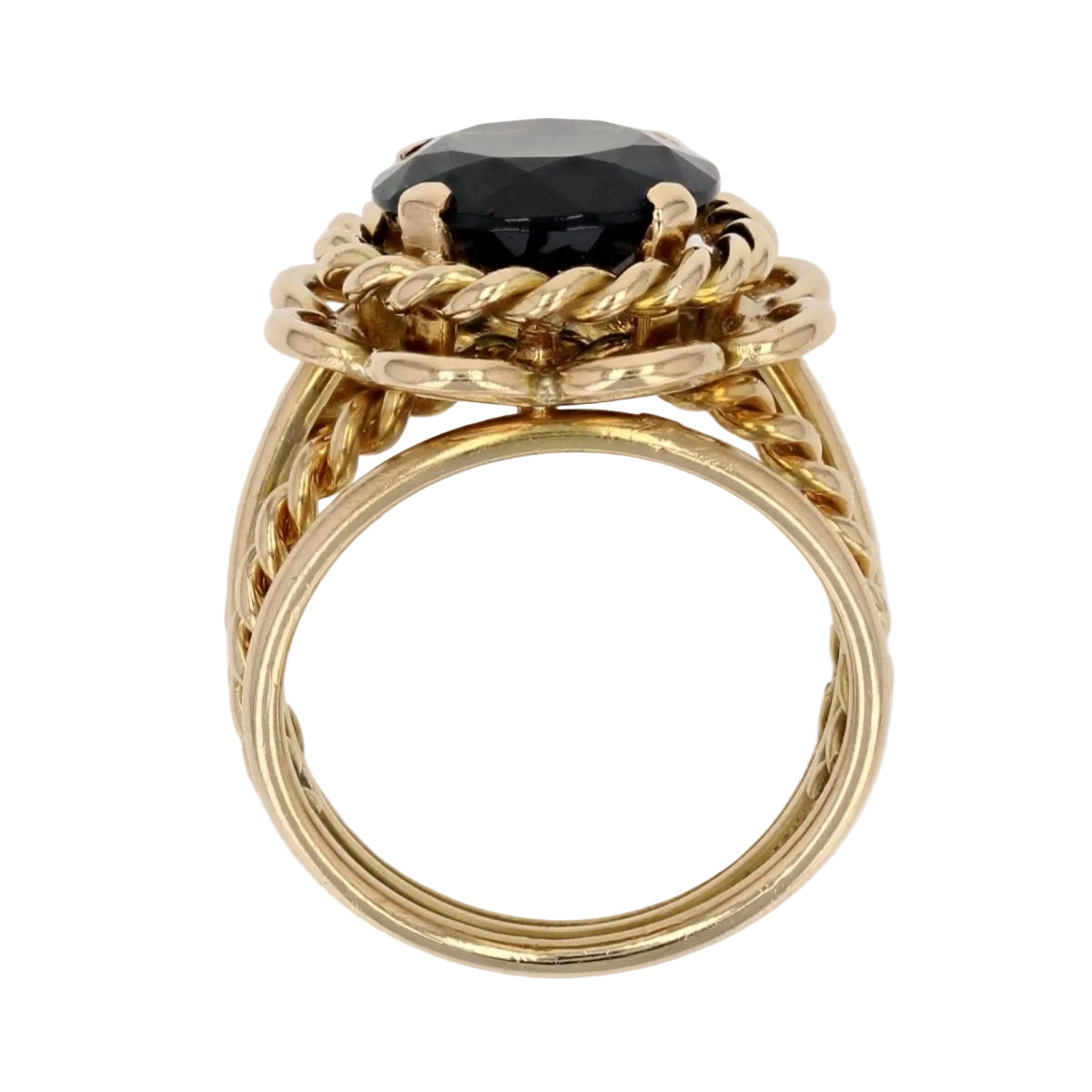 Bague tourmaline cordes d'or - Castafiore