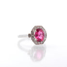 Bague tourmaline et diamants en or blanc - Castafiore