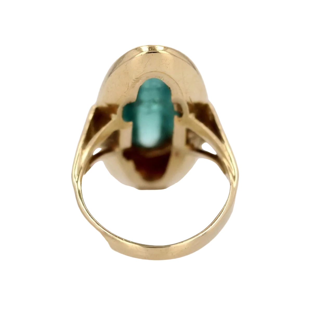 Bague tourmaline pain de sucre et or - Castafiore