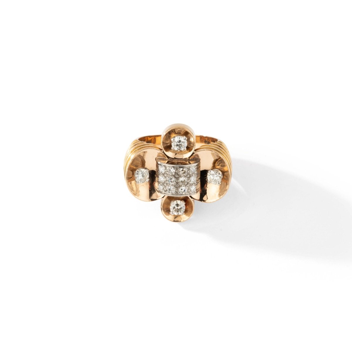 Bague Trèfle époque 1950 - Castafiore