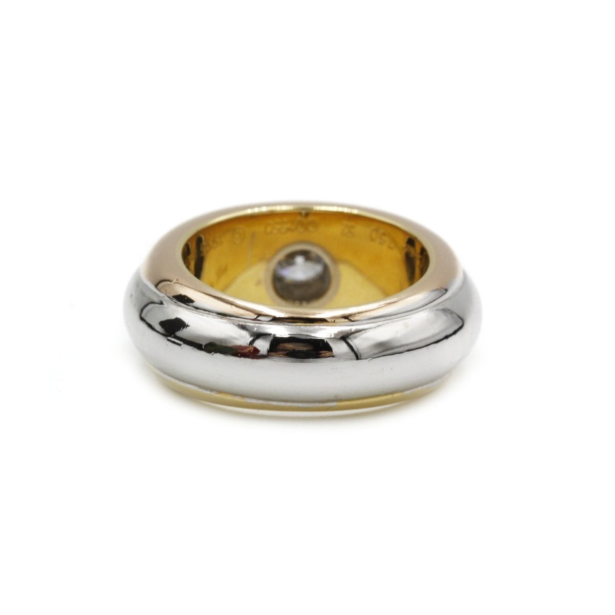 Bague Tricolore CARTIER en or jaune, rose, blanc et diamants - Castafiore