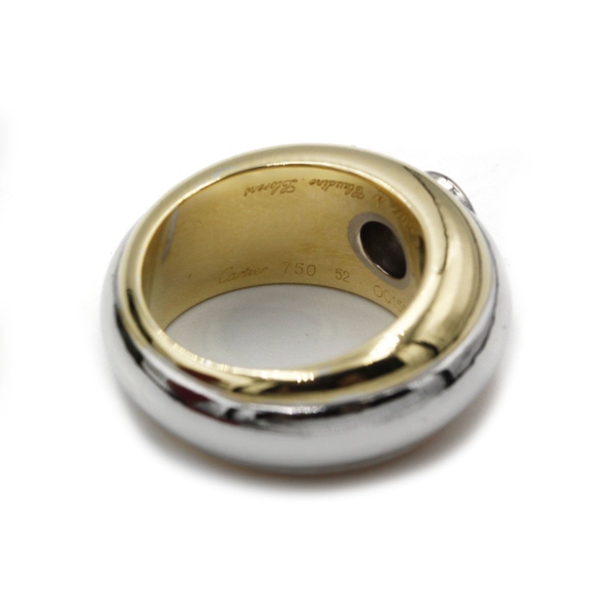 Bague Tricolore CARTIER en or jaune, rose, blanc et diamants - Castafiore
