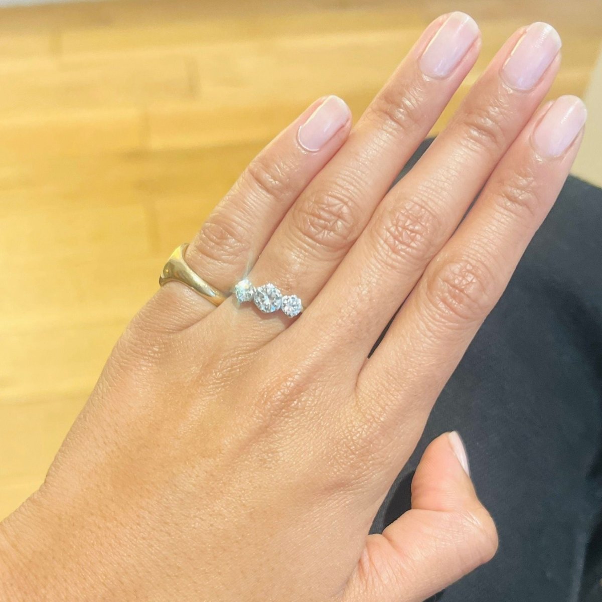 Bague trilogie diamants - Castafiore