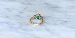 Bague Trilogie Emeraude 2.20 Cts et Diamants - Castafiore