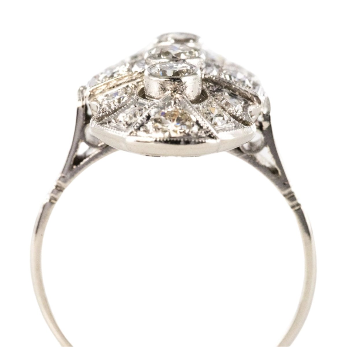 Bague Trilogie en or blanc et diamants - Castafiore