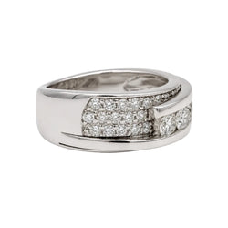 Bague Trilogie en or blanc et diamants - Castafiore