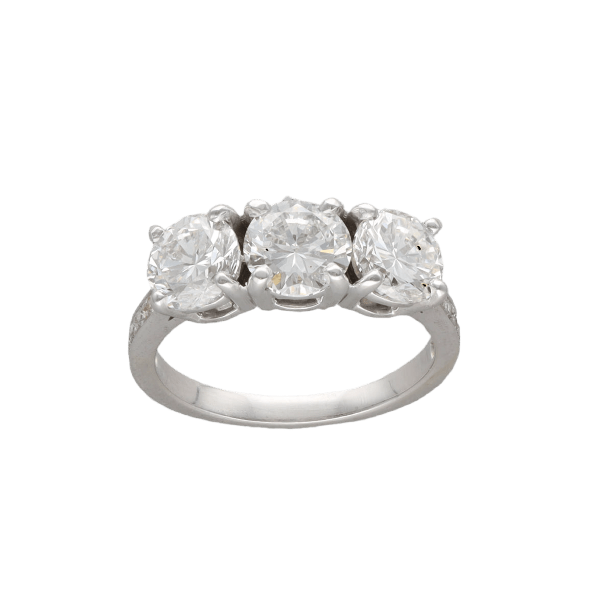 Bague Trilogie en or blanc et diamants - Castafiore