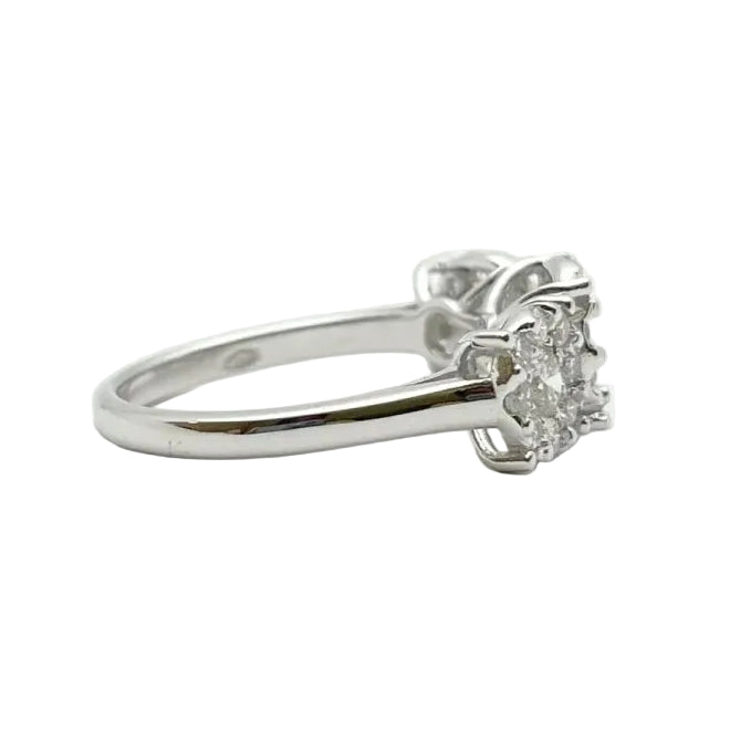 Bague Trilogie en or blanc et diamants - Castafiore