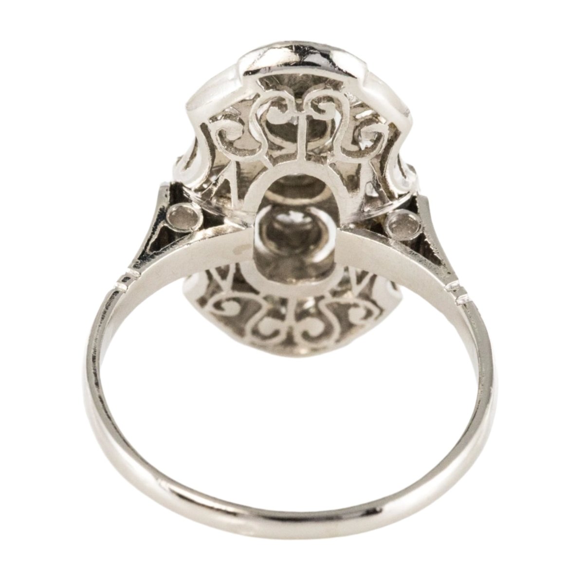 Bague Trilogie en or blanc et diamants - Castafiore