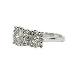 Bague Trilogie en or blanc et diamants - Castafiore
