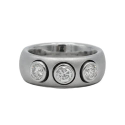 Bague Trilogie en or blanc et diamants - Castafiore