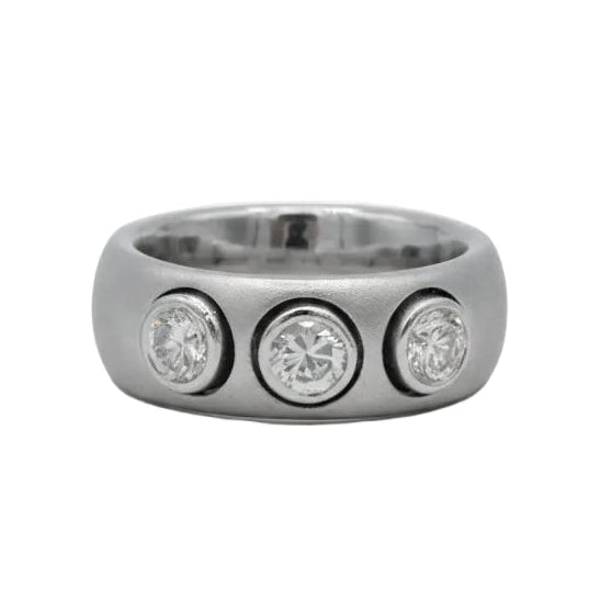 Bague Trilogie en or blanc et diamants - Castafiore