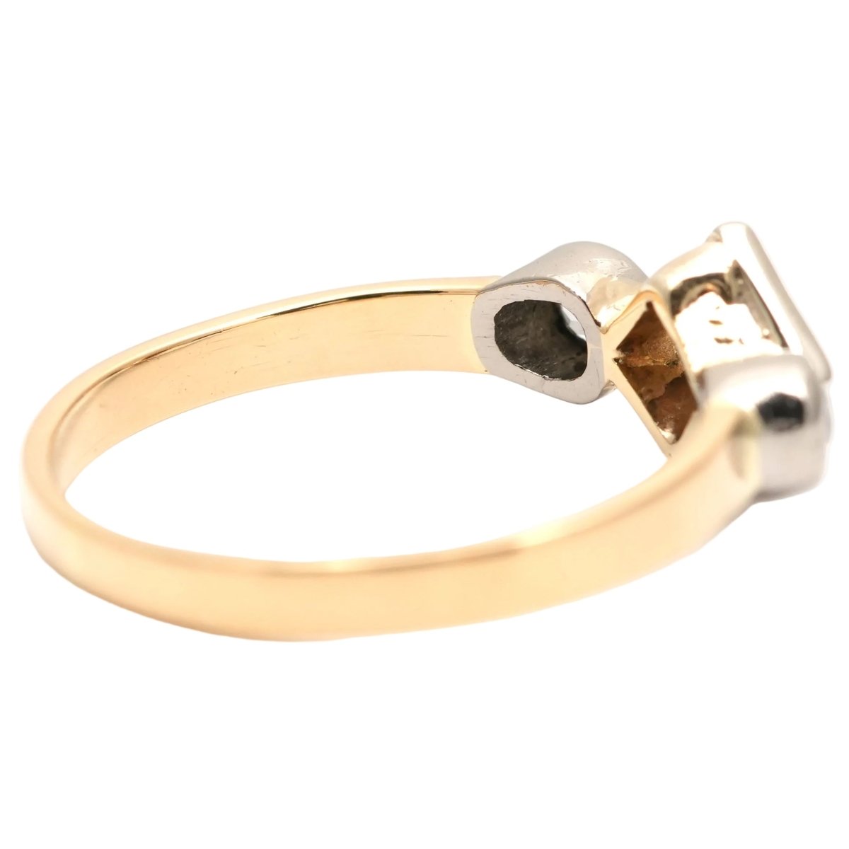 Bague Trilogie en or blanc, or jaune et diamants - Castafiore
