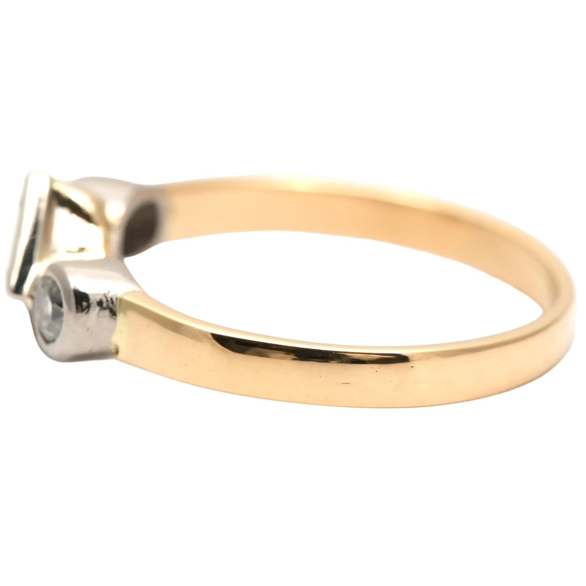 Bague Trilogie en or blanc, or jaune et diamants - Castafiore