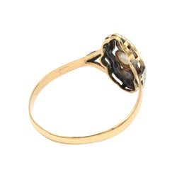 Bague Trilogie en or blanc, or jaune et perles - Castafiore