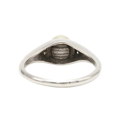 Bague Trilogie en or blanc, perle et diamants - Castafiore
