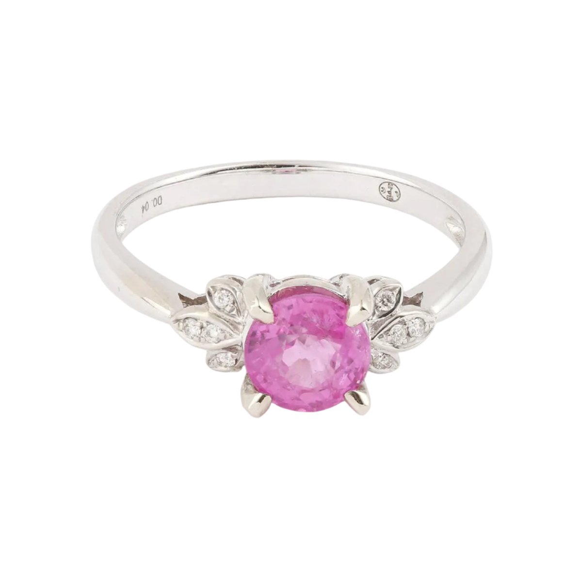 Bague Trilogie en or blanc, saphir et diamants - Castafiore