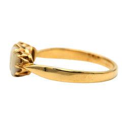 Bague Trilogie en or jaune et dents - Castafiore