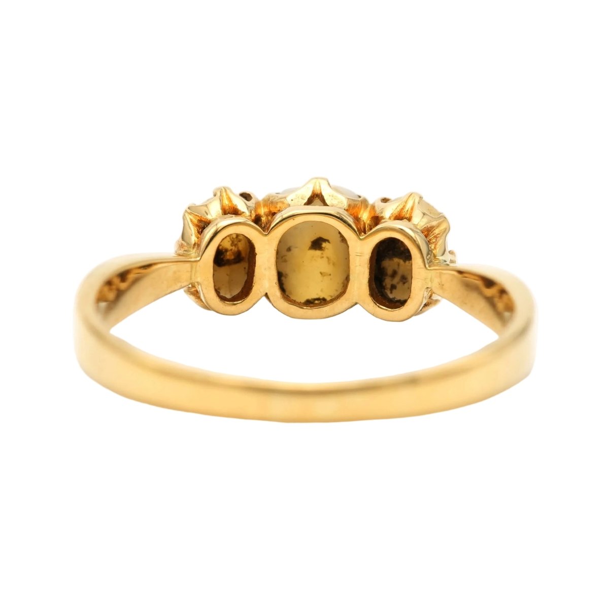 Bague Trilogie en or jaune et dents - Castafiore