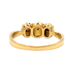 Bague Trilogie en or jaune et dents - Castafiore