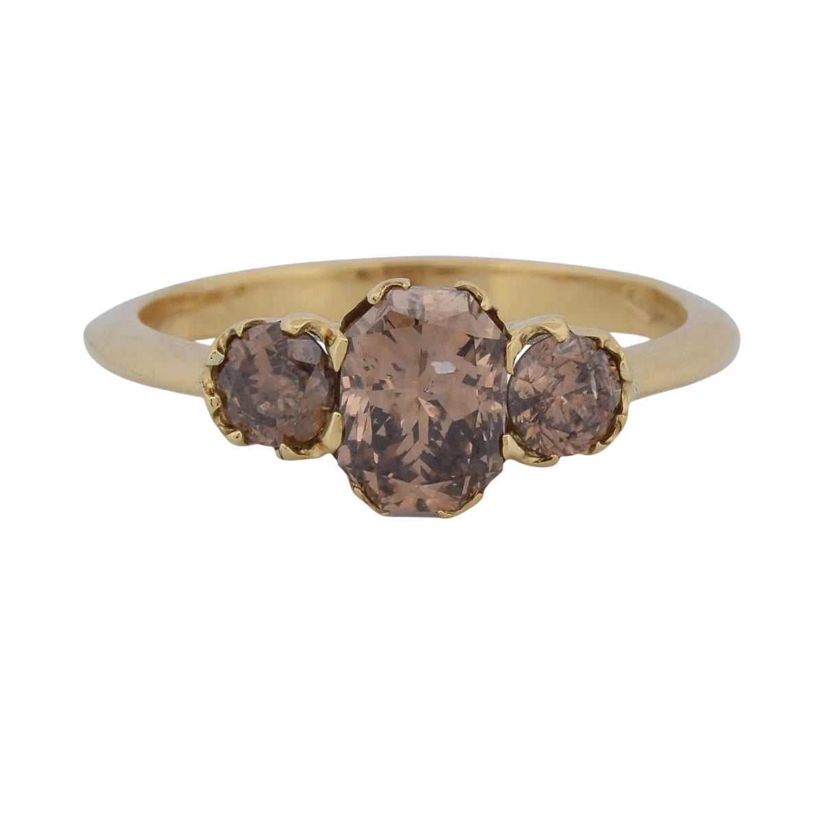 Bague Trilogie en or jaune et diamants - Castafiore