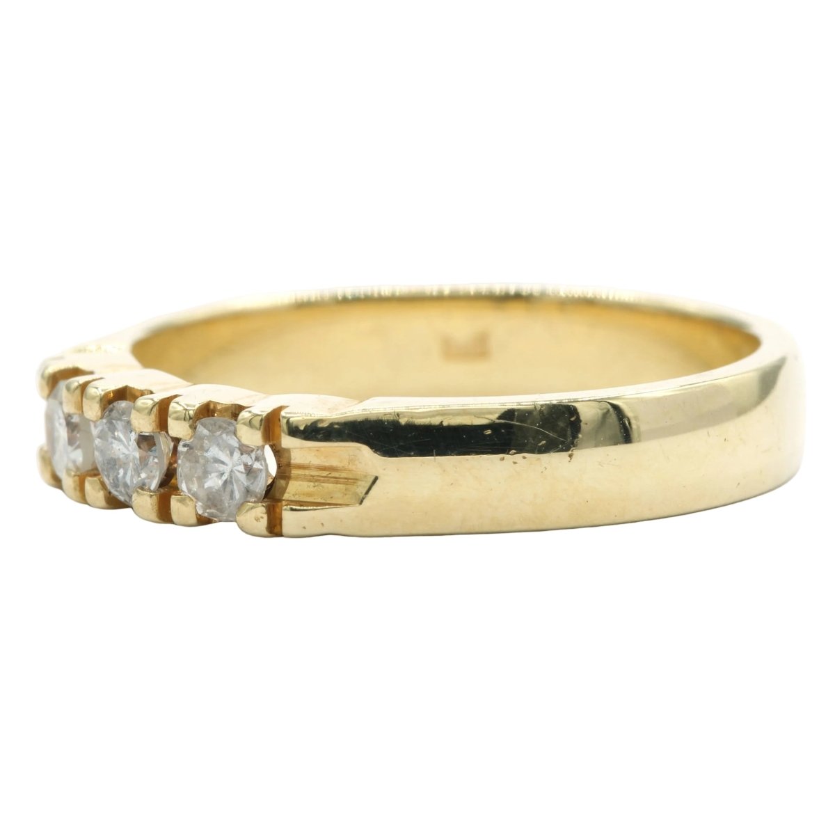 Bague Trilogie en or jaune et diamants - Castafiore