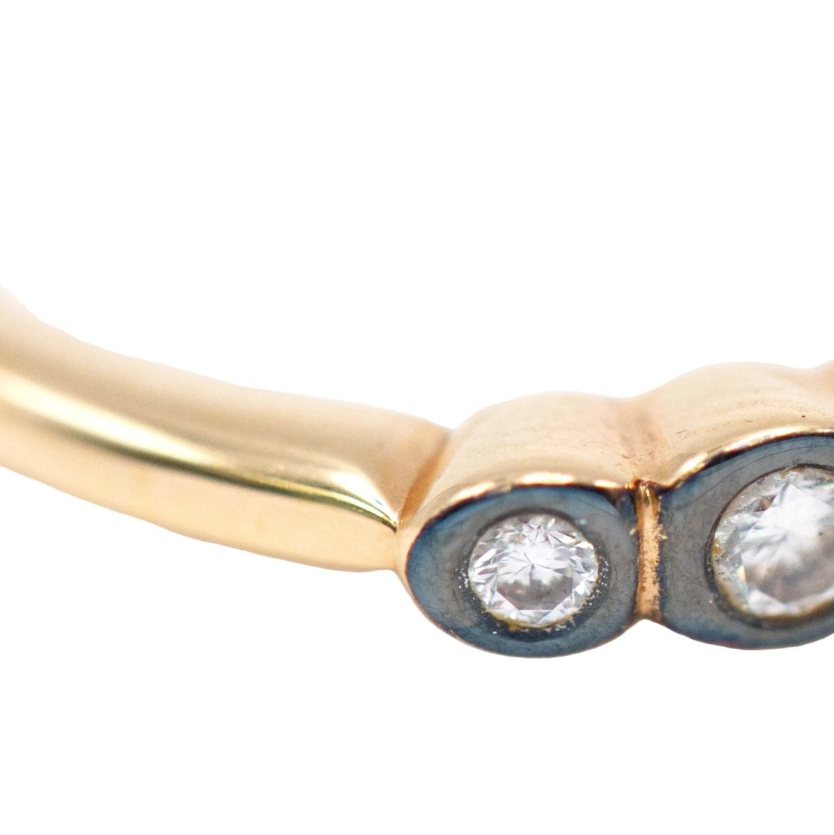 Bague Trilogie en or jaune et diamants - Castafiore