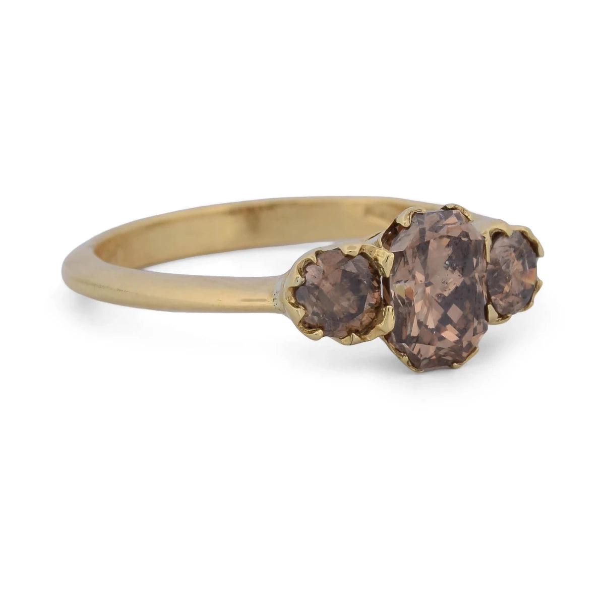 Bague Trilogie en or jaune et diamants - Castafiore