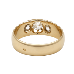 Bague Trilogie en or jaune et diamants - Castafiore