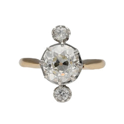 Bague Trilogie en or jaune et diamants - Castafiore