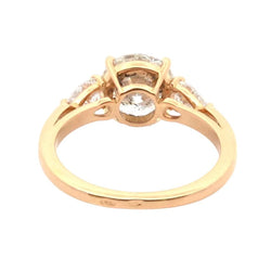 Bague Trilogie en or jaune et diamants - Castafiore