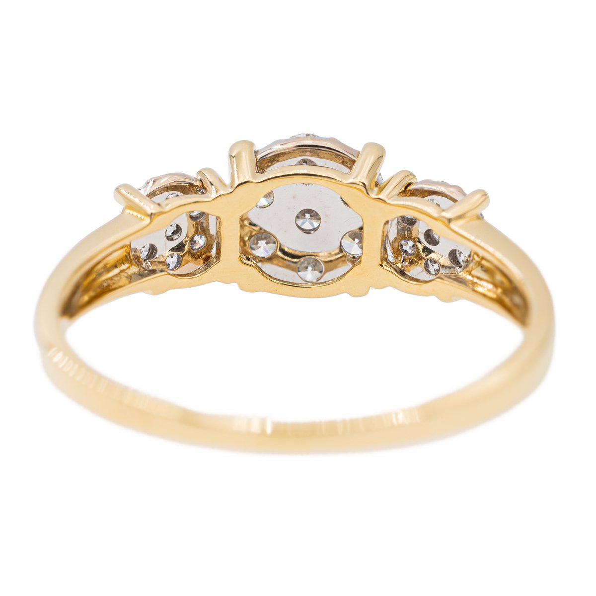 Bague Trilogie en or jaune et diamants - Castafiore