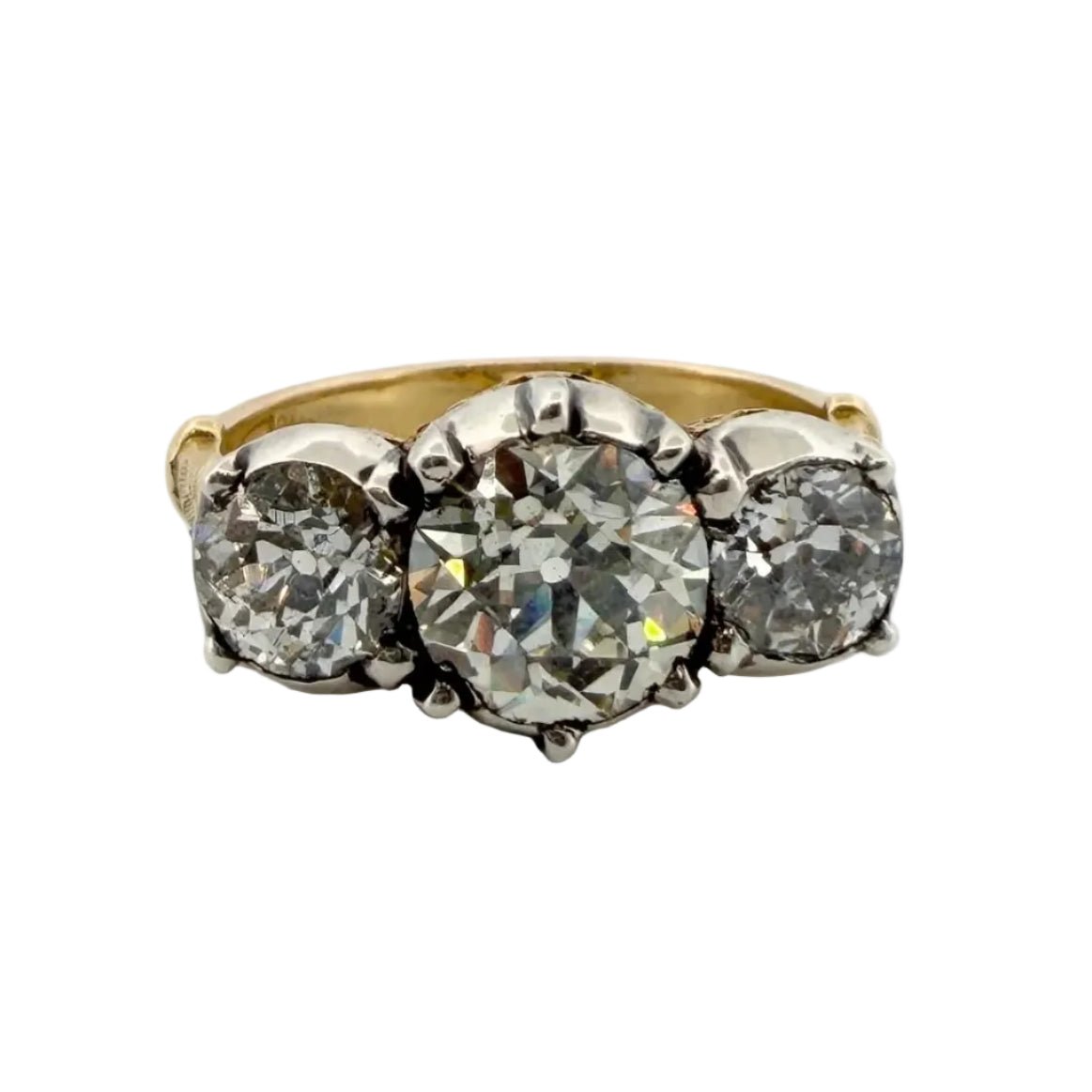 Bague Trilogie en or jaune et diamants - Castafiore
