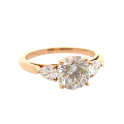 Bague Trilogie en or jaune et diamants - Castafiore