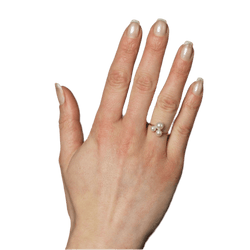 Bague Trilogie en or jaune et perles - Castafiore