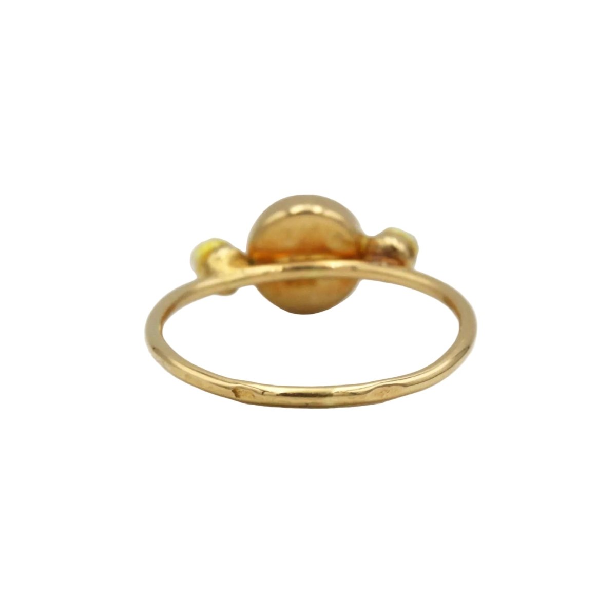 Bague Trilogie en or jaune, onyx, perles et diamant - Castafiore