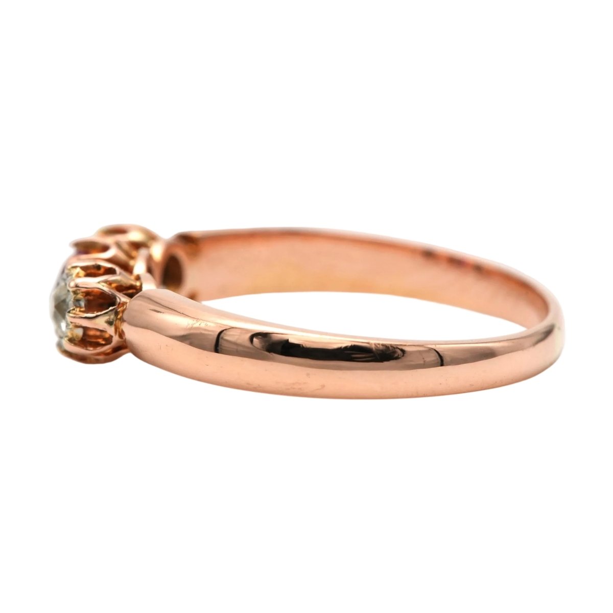 Bague Trilogie en or jaune, saphir et diamants - Castafiore