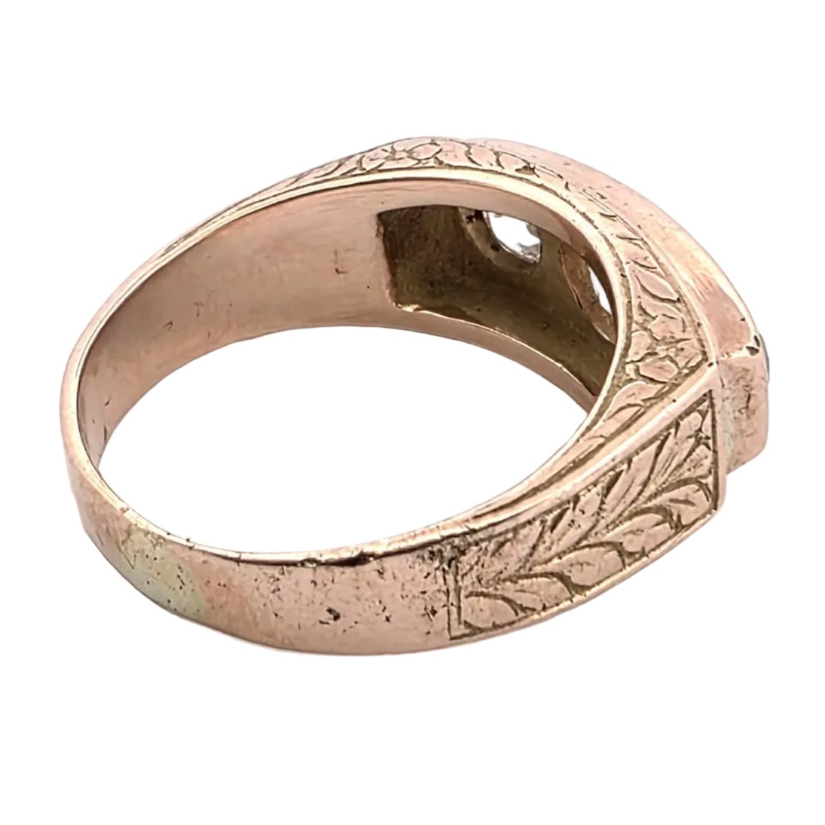 Bague Trilogie en or rose et diamants - Castafiore