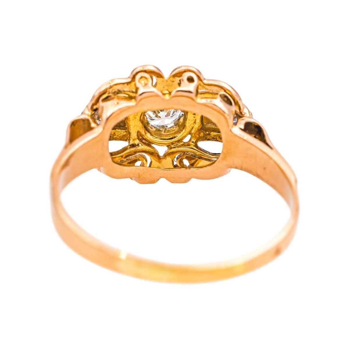Bague Trilogie en or rose, or blanc et diamants - Castafiore