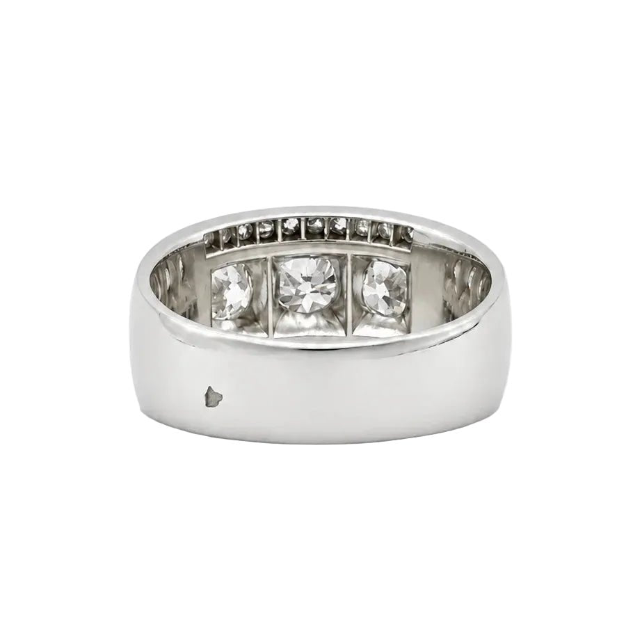 Bague Trilogie en platine et diamants - Castafiore