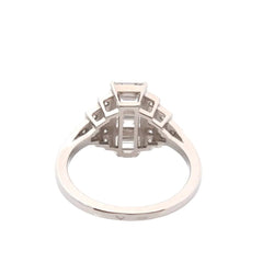 Bague Trilogie en platine et diamants - Castafiore