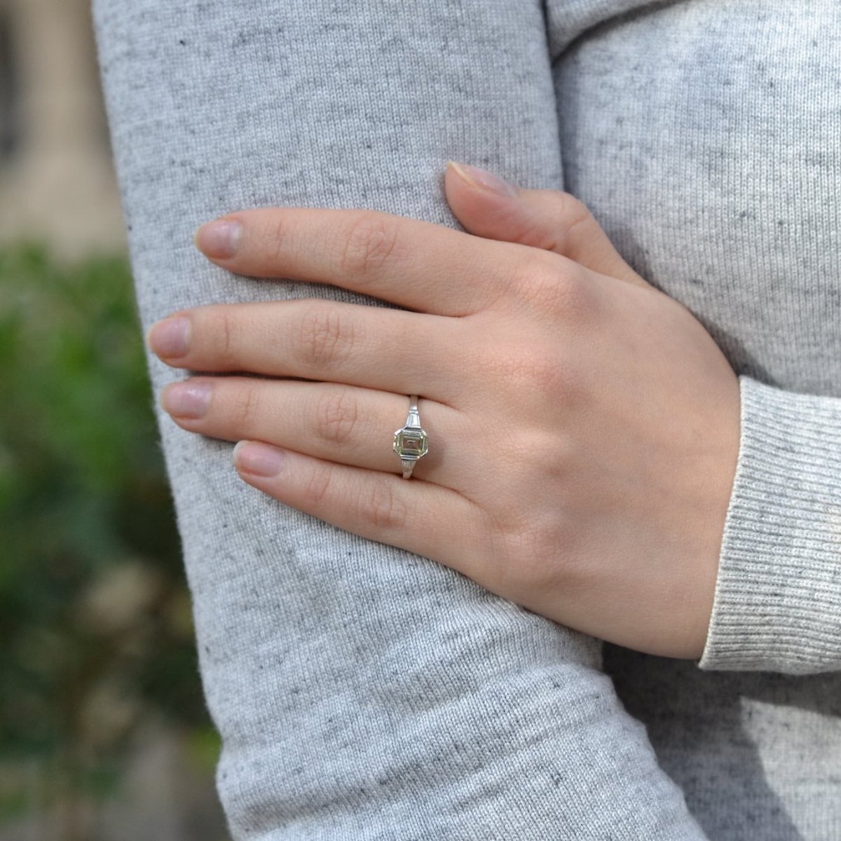 Bague Trilogie en platine et diamants - Castafiore