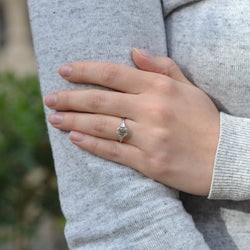 Bague Trilogie en platine et diamants - Castafiore