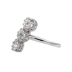 Bague Trilogie en platine et diamants - Castafiore